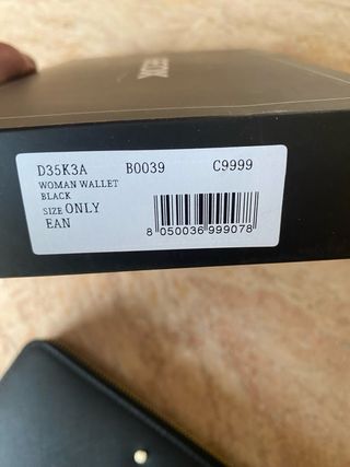 Monedero Geox Negro Mujer