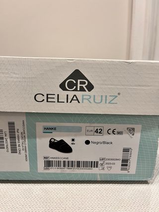 Zapatillas Celia Ruiz T42 Negras Velcro Unisex