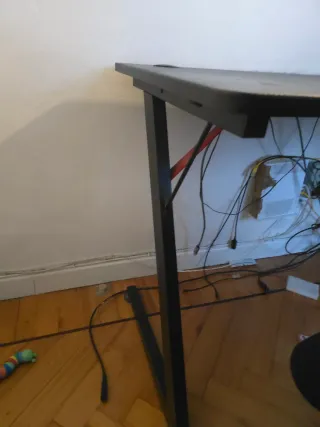 Mesa de escritorio negra 116*60*1,9