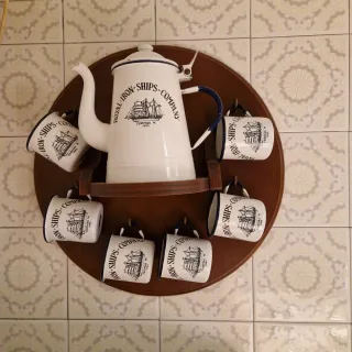 Juego Café Inglés Metálico Royal Iron Ships