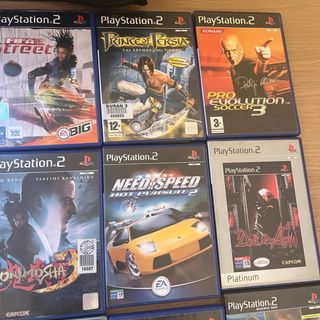 PS2 + 12 juegos + Memory Card + Bolsa PLAYSTATION