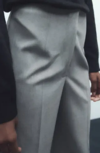 Pantalón Zara Zw Collection Gris