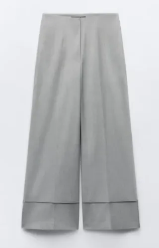 Pantalón Zara Zw Collection Gris