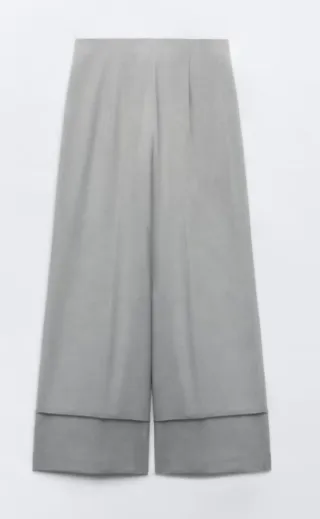 Pantalón Zara Zw Collection Gris