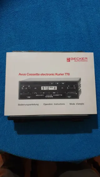 Radio Becker Avus CASSETTE Original Mercedes 190