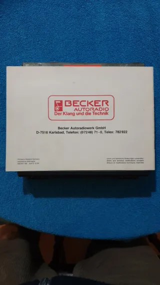 Radio Becker Avus CASSETTE Original Mercedes 190