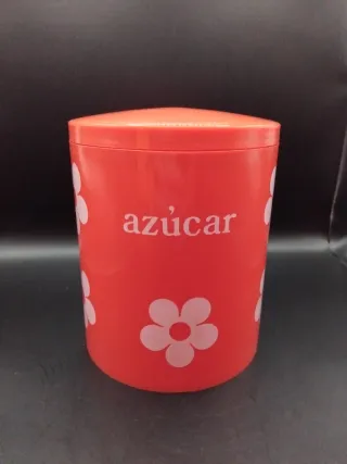 🇪🇦 Bote de cocina naranja con flores