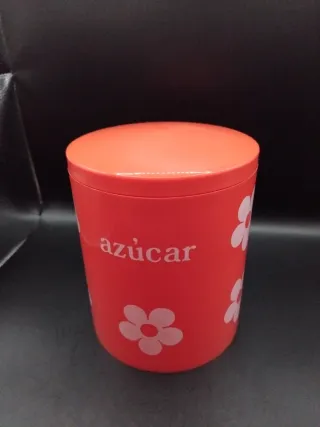 🇪🇦 Bote de cocina naranja con flores