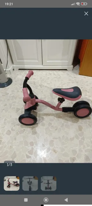 Bicicleta infantil Globber 3 en 1