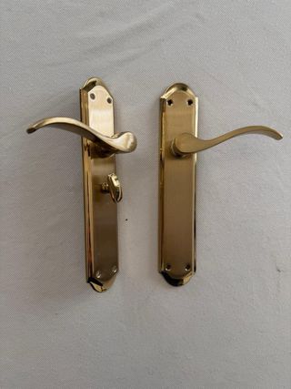 Conjunto manivelas doradas