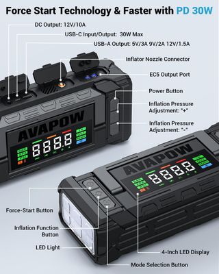 Arrancador AVAPOW 8000A con Compresor TM28