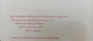 Manteles Individuales Pimpernel Vintage Frutas