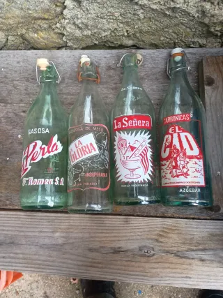 Lote 4 Botellas Gaseosa Vintage
