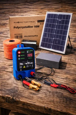 Pastor eléctrico 12v solar completo