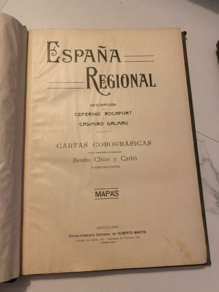 Libros antiguos de la españa regional
