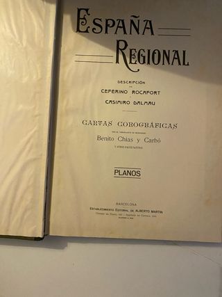 Libros antiguos de la españa regional