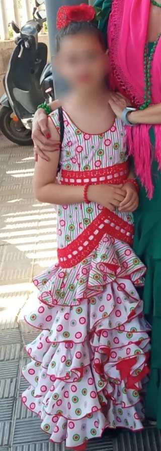 Traje de flamenca niña 8,9,10 años