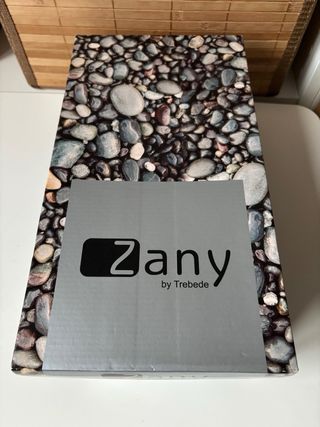 ZANY Zapatos Slingback Azul/Plata