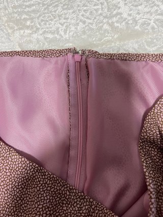 Falda estampada rosa