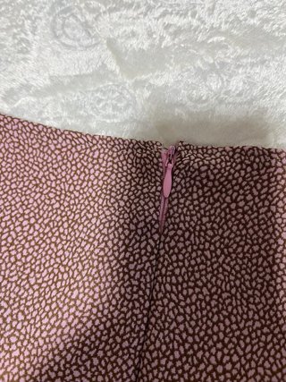 Falda estampada rosa
