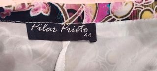 Falda corta estampada multicolor