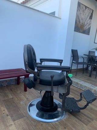 Sillón de Barbero Negro
