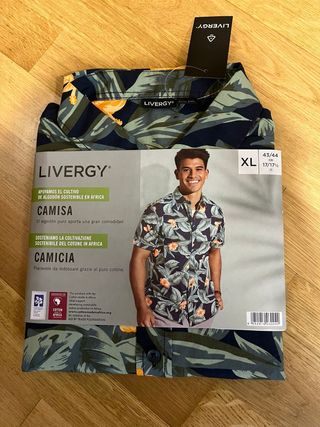 Camisa LIVERGY Estampada Talla XL