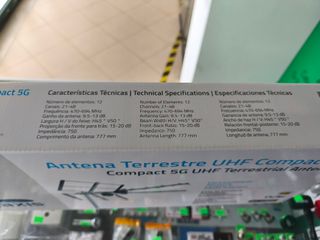 Antena Terrestre UHF Compact 5G Daxis