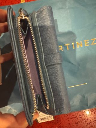 Cartera Billetera Azul Paco Martinez