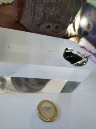Anello misura 13 con agata nera
