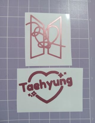 2 Pegatinas Vinilo BTS Armybomb