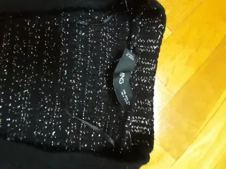 Chaqueta Mango Lana Hilo Plata