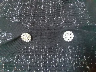 Chaqueta Mango Lana Hilo Plata