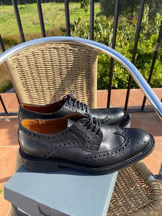 Zapatos GANT Brogue Wingtip Piel Negro 43.5
