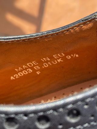 Zapatos GANT Brogue Wingtip Piel Negro 43.5