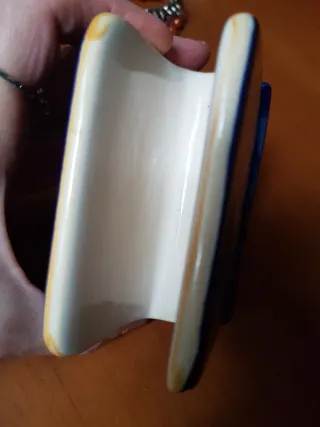 Portatovaglioli ceramica vintage luna e stelle