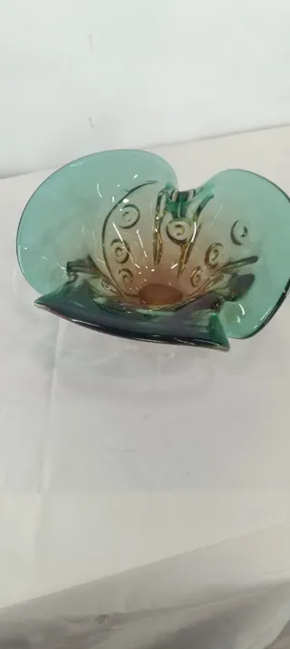 Vaso vintage vetro colorato anni '60