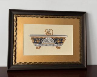 Cuadro Bañera Vintage Hecho a Mano