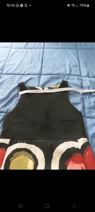 Vestito Desigual nero multicolor