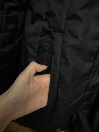 Abrigo negro talla L