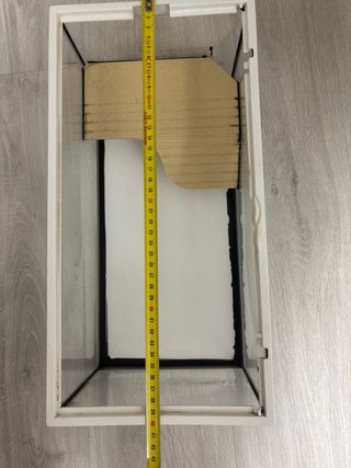 Tortuguero de cristal se puede poner filtro