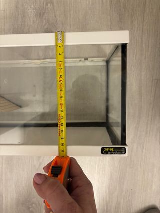 Tortuguero de cristal se puede poner filtro