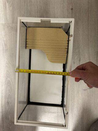 Tortuguero de cristal se puede poner filtro