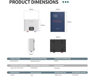 Calentador Agua Eléctrico Instantáneo 5500W