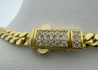 CADENA CUBANA ORO 18 QUILATES.