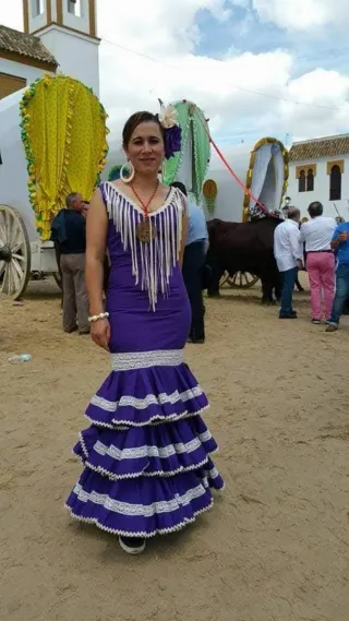 Vestido Flamenco Artesanal Talla 38