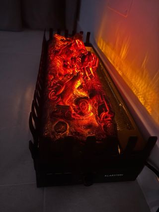 Chimenea Eléctrica Klarstein Negra calefactor