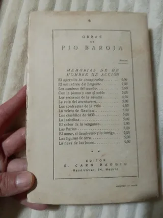 Pío Baroja Los Caudillos de 1830