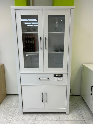 Vitrina blanca moderna mueble salón aparador