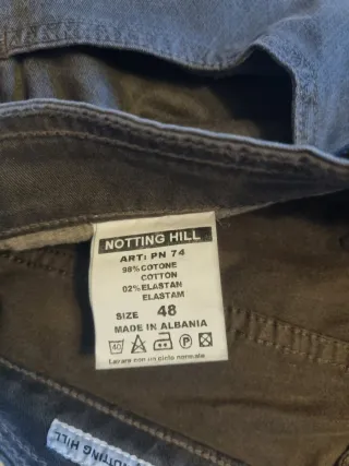 Pantaloni/jeans marroni uomo